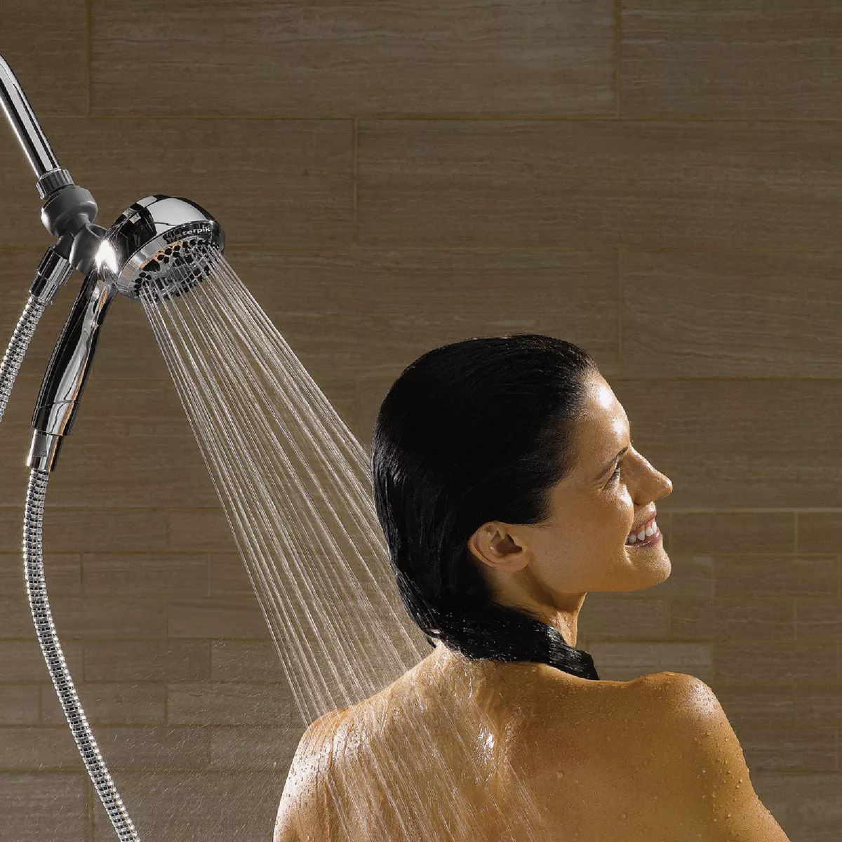 Waterpik HeightSelect Adjustable Height 7-Spray 1.8 GPM Handheld Shower, Chrome - photo 6