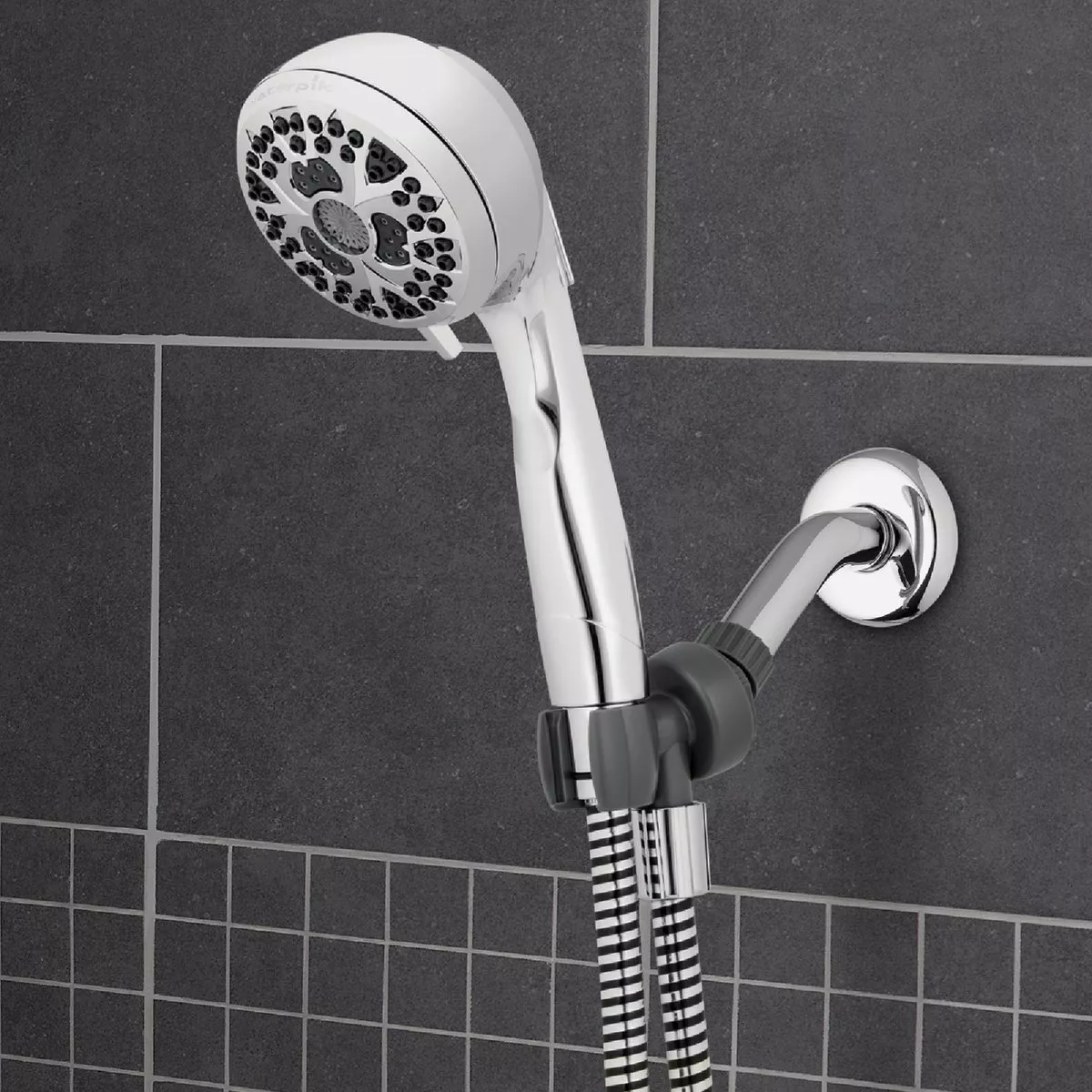 Waterpik HeightSelect Adjustable Height 7-Spray 1.8 GPM Handheld Shower, Chrome - photo 5