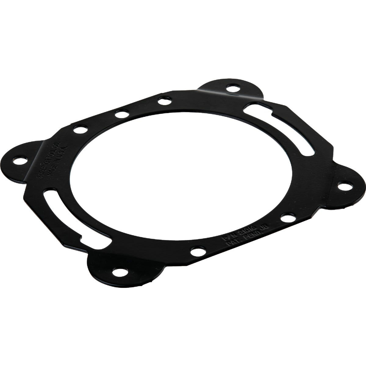 Superior Tool 21015 SuperRing Closet Ring Replacement – Corrosion-Coated, Slotted For 1/4” Or 5/16” Bolts, Repairs Leaks Around Toilet Base, For Wood Or Concrete Sub-Floors