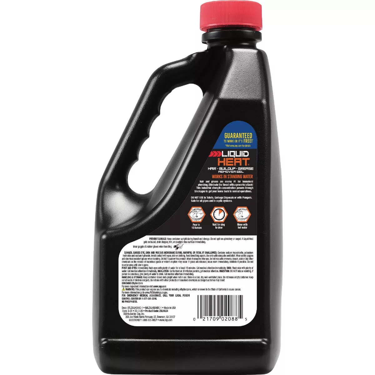 Zep 64 Oz. Liquid Heat Drain Opener & Cleaner - photo 2