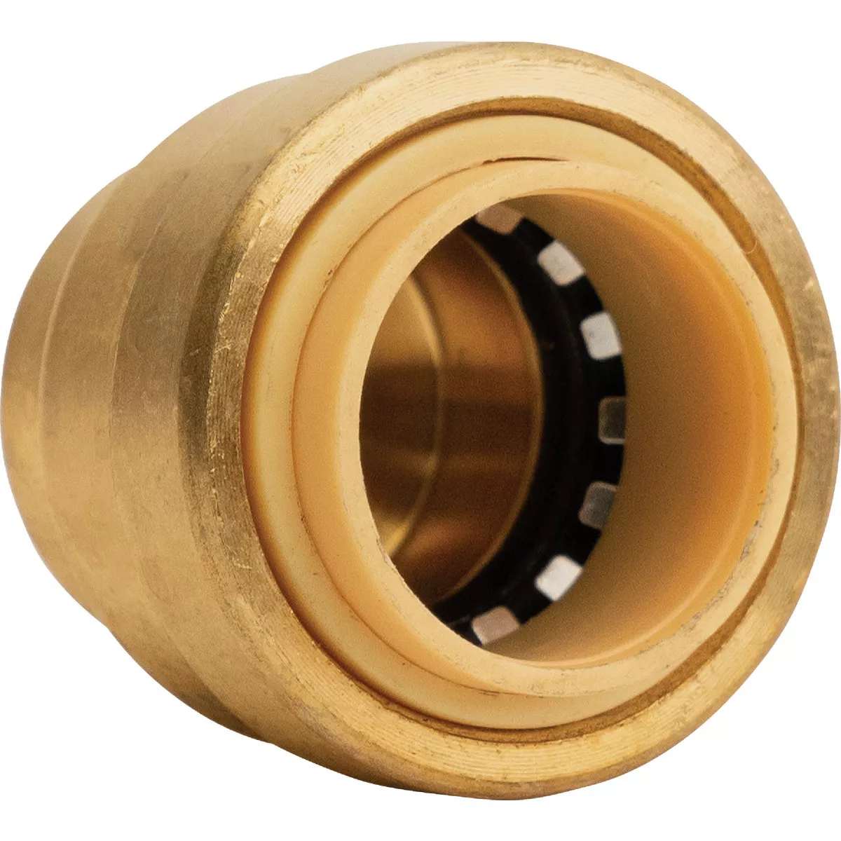 QuickFitting 1/2 In. Push-to-Connect Brass Push Cap (End Stop)