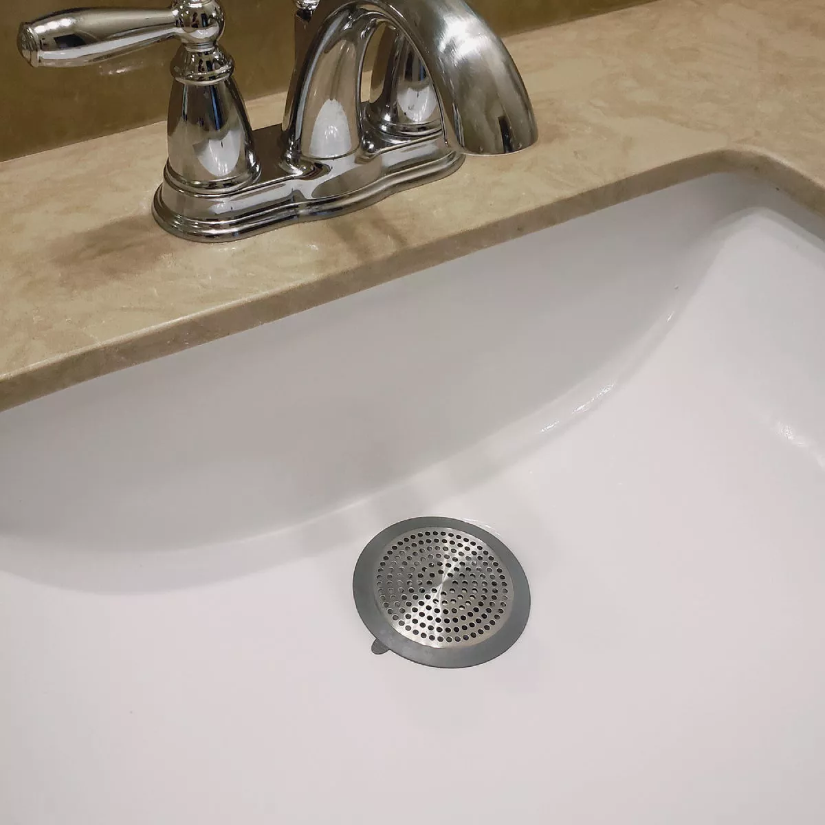 Danco Brushed Nickel Hair Catcher and Drain Protector For Bathroom Sink & Bathtub - photo 4