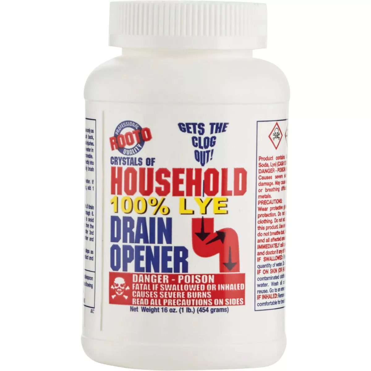 Rooto 1 Lb. Crystal Lye Drain Opener