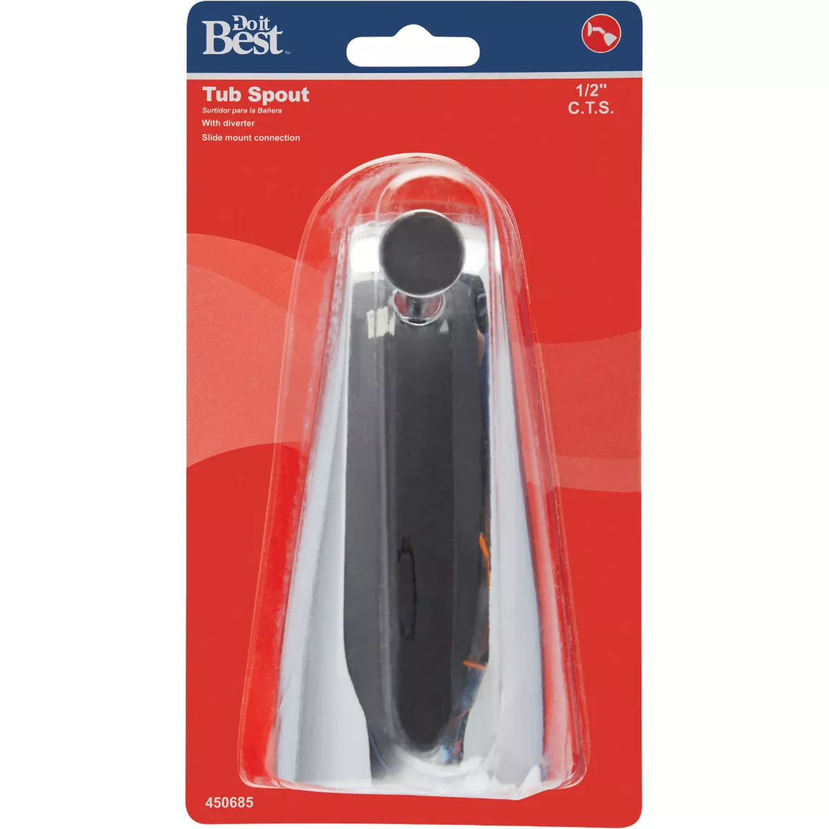 Do it 5-1/2 In. Chrome Bathtub Spout with Diverter - photo 2