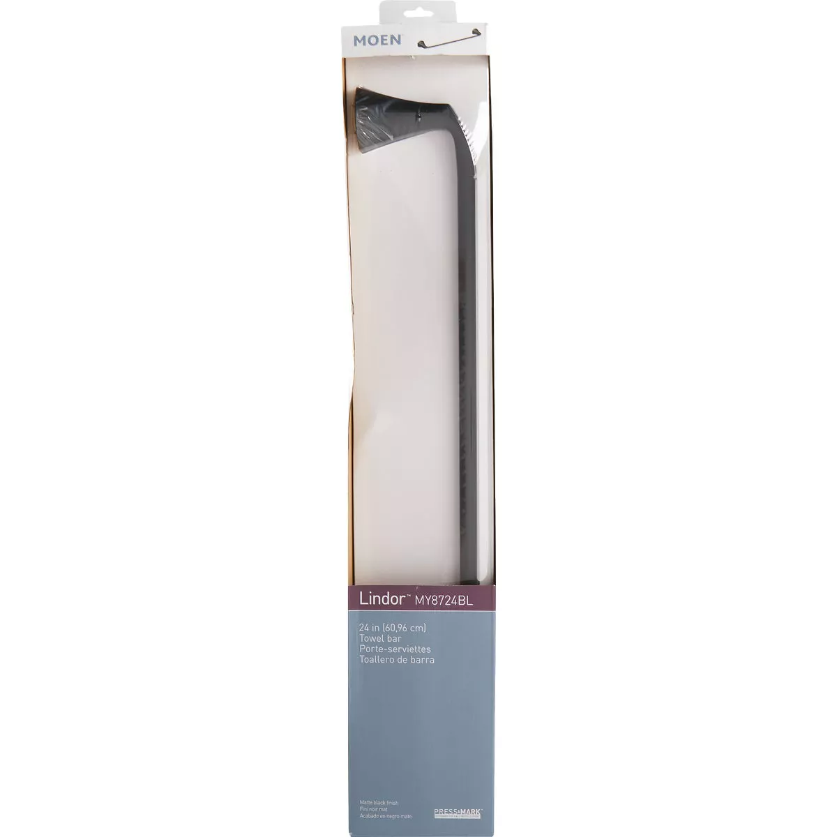 Moen Lindor 24 In. Towel Bar, Matte Black - photo 3