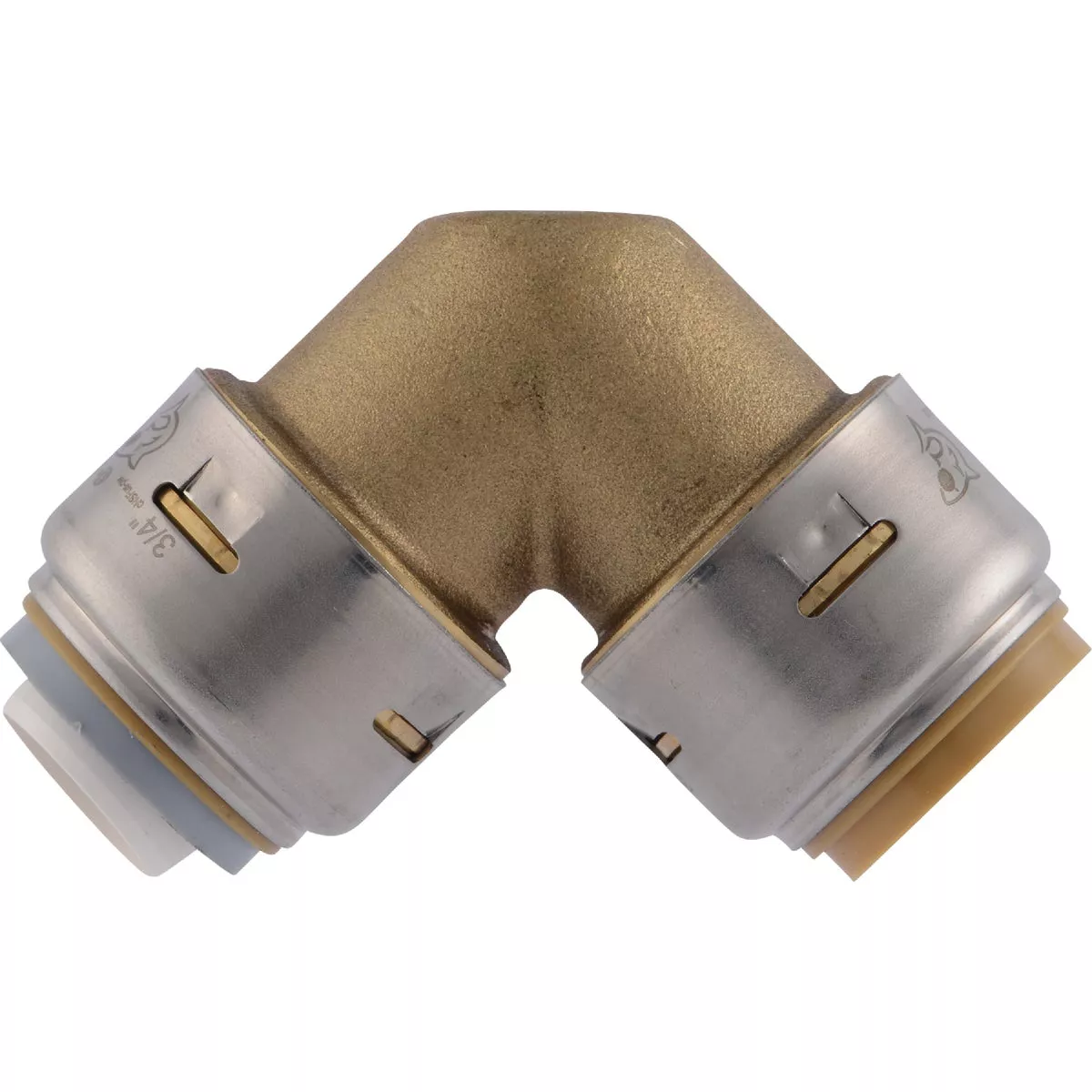SharkBite 3/4 In. CTS x 3/4 In. Polybutylene 90 Deg. Push-to-Connect Conversion Brass Elbow - photo 3