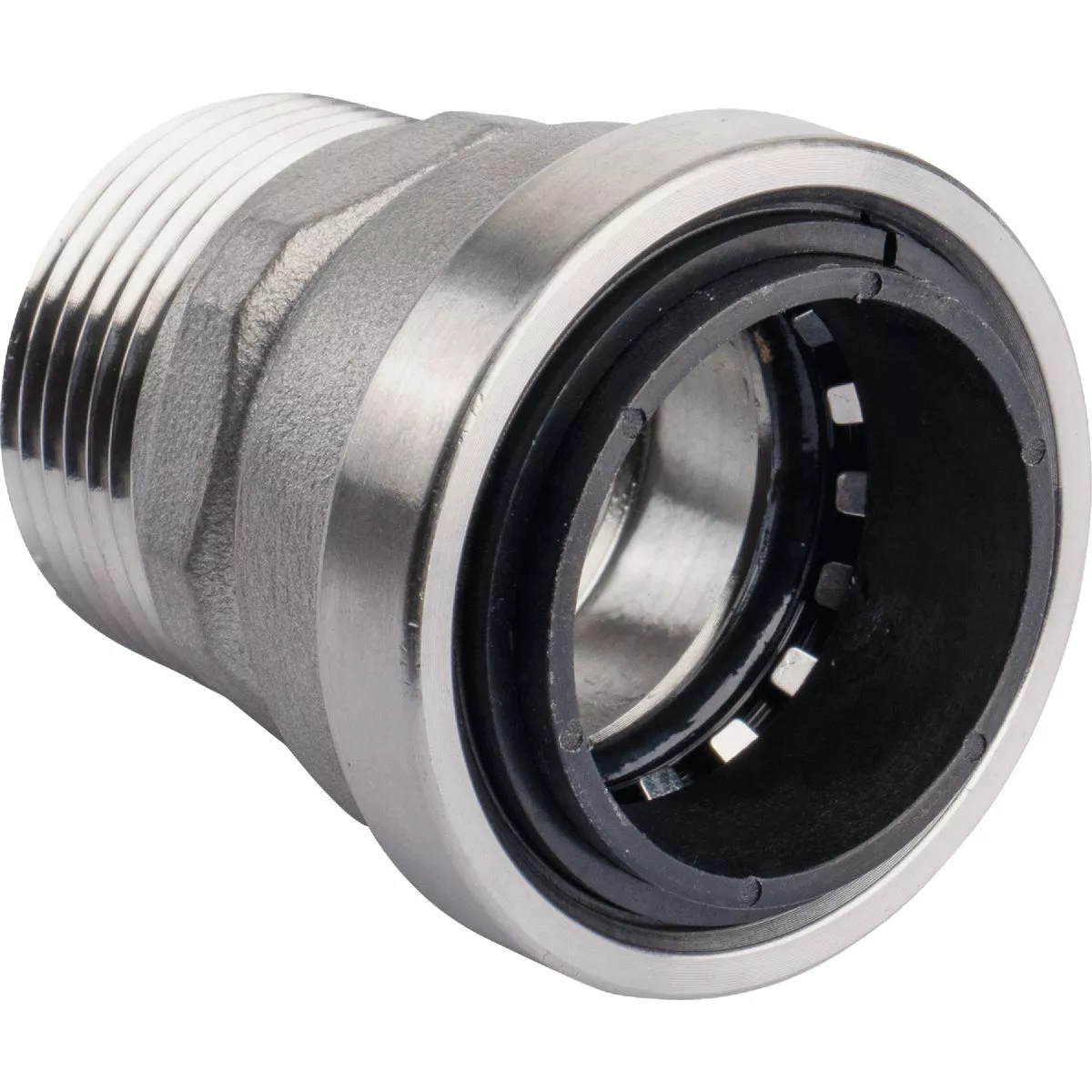 QuickFitting 1 In. Push-to-Connect x 1 In. MNPT Stainless Steel Straight Male Adapter - photo 3