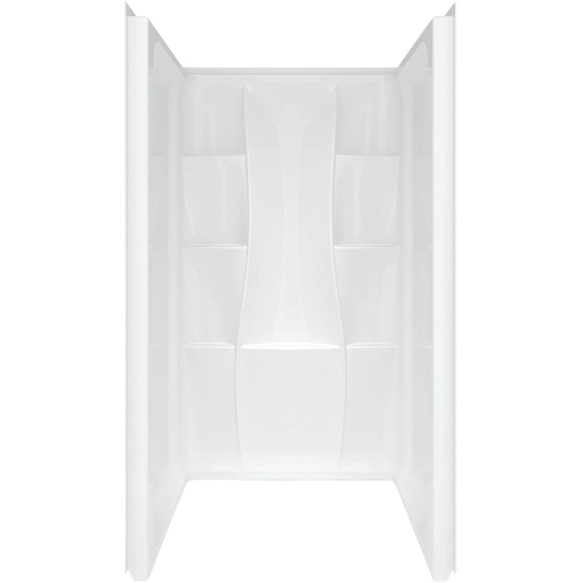 Delta Classic 400 36 In. x 36 In. Shower Wall Set in White (3Piece