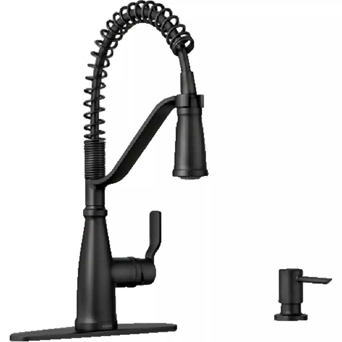 Moen Nolia 1-Handle Pull-Down Widespread Kitchen Faucet, Matte Black - photo 3