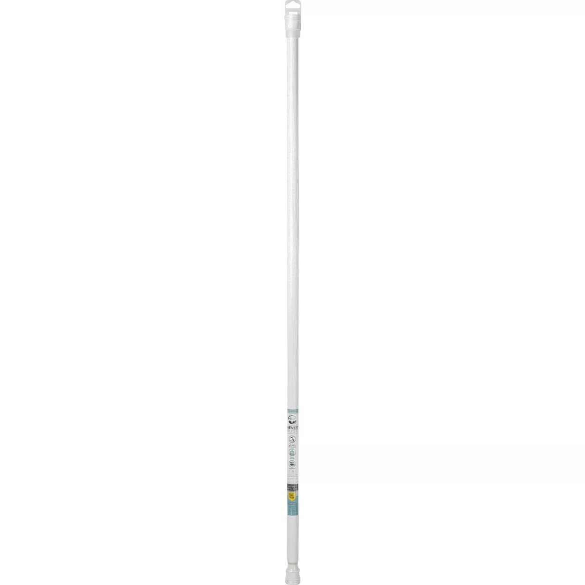 Zenith Zenna Home Straight 52 In. to 86 In. Adjustable Tension Shower Rod in White - photo 2