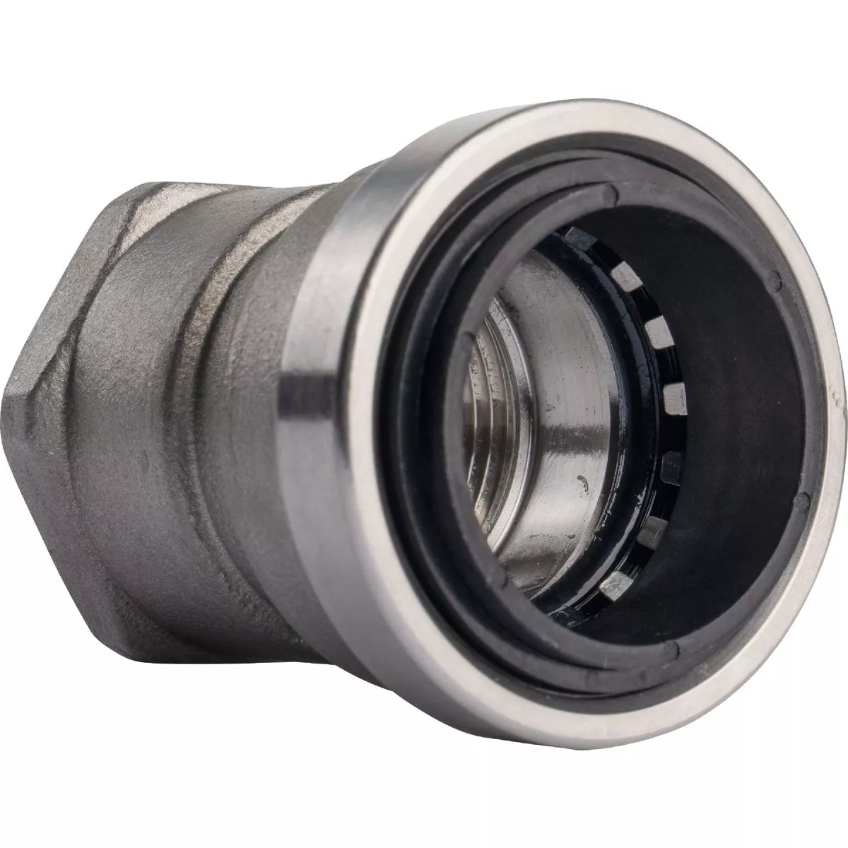 QuickFitting 1 In. Push-to-Connect x 1 In. FNPT Stainless Steel Straight Female Adapter - photo 3