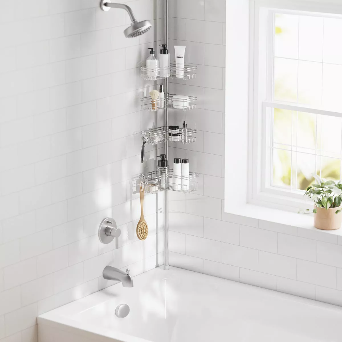 Zenith Zenna Home Metal 12 In. x 97 In. Shower Caddy - photo 6