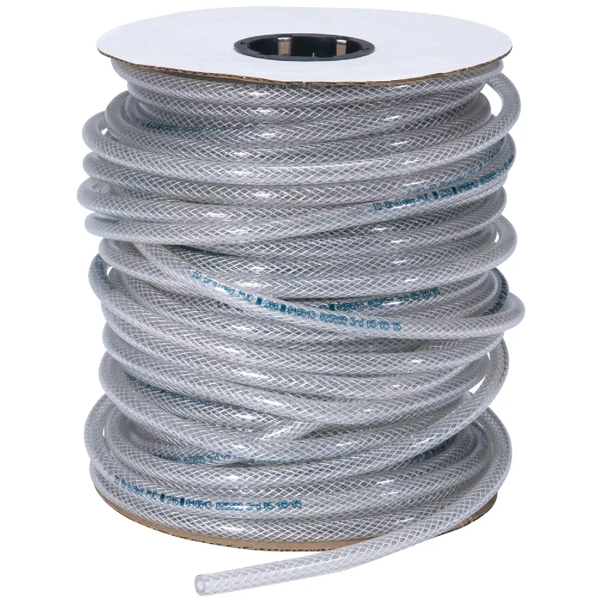 Abbott Rubber 1/2 In. x 1/4 In. x 250 Ft. Clear T12 Braided PVC Tubing