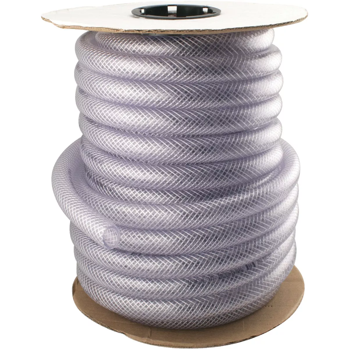 Abbott Rubber 7/8 In. x 5/8 In. x 75 Ft. Clear T12 Braided PVC Tubing