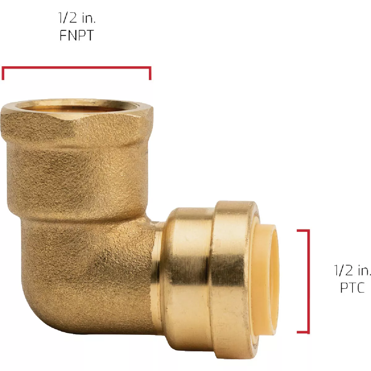 QuickFitting 1/2 In. Push-to-Connect x 1/2 In. FNPT Brass 90 Deg Female Elbow - photo 4
