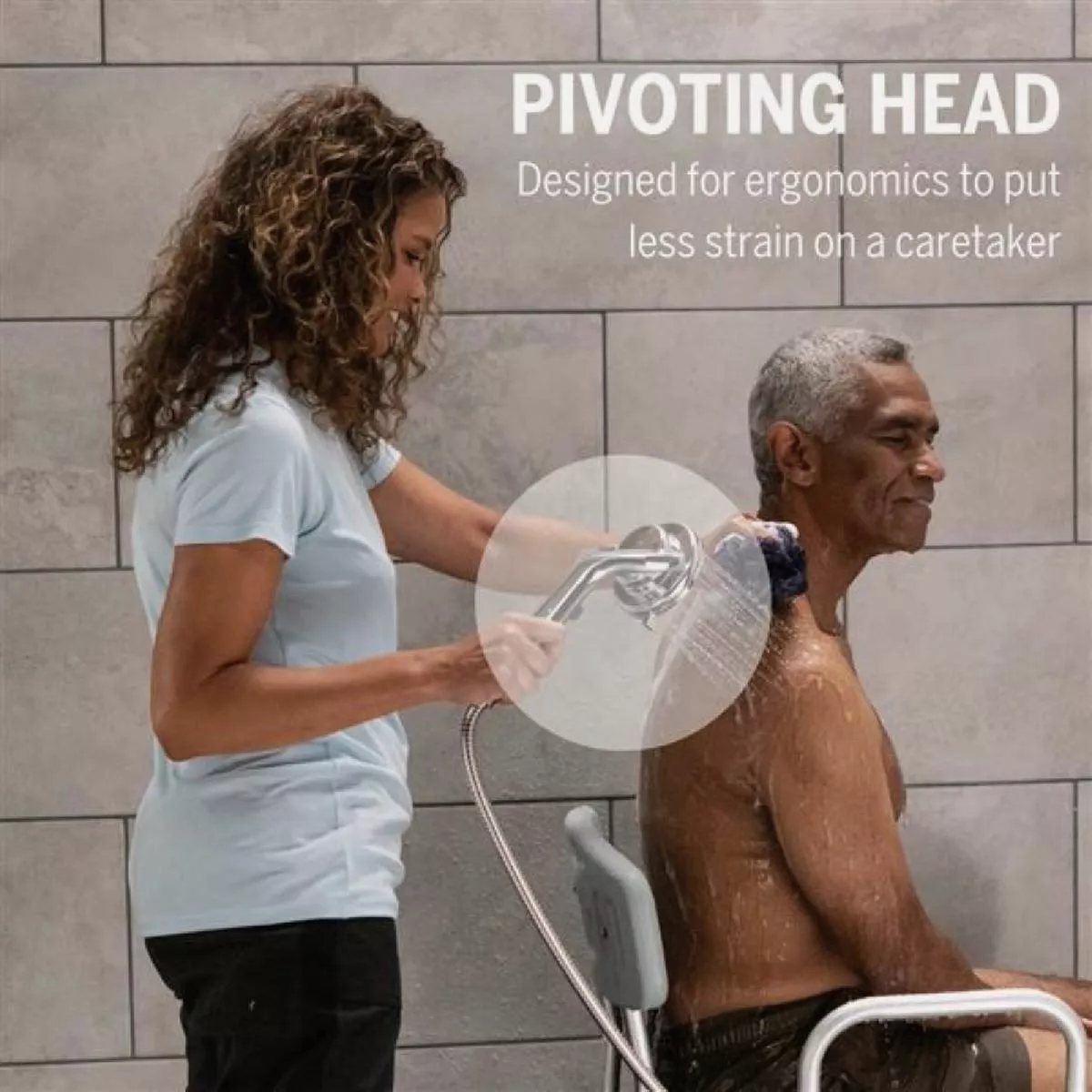 Waterpik ShowerCare Pivoting Hand Held Shower Head, Chrome - photo 3
