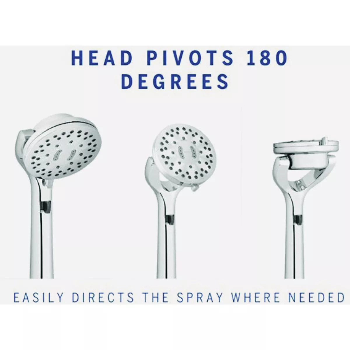 Waterpik ShowerCare Pivoting Hand Held Shower Head, Chrome - photo 2