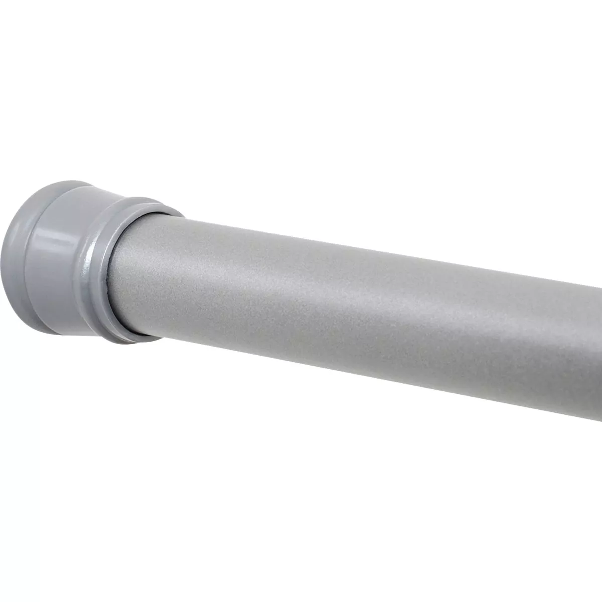 Zenith Zenna Home Straight 41 In. To 72 In. Adjustable Tension Shower Rod in Brushed Chrome