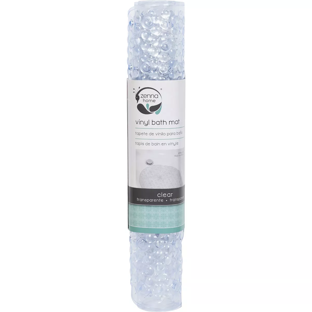 Zenith Zenna Home 15-7/10 In. x 27-1/2 In. Clear Bath Mat - photo 4