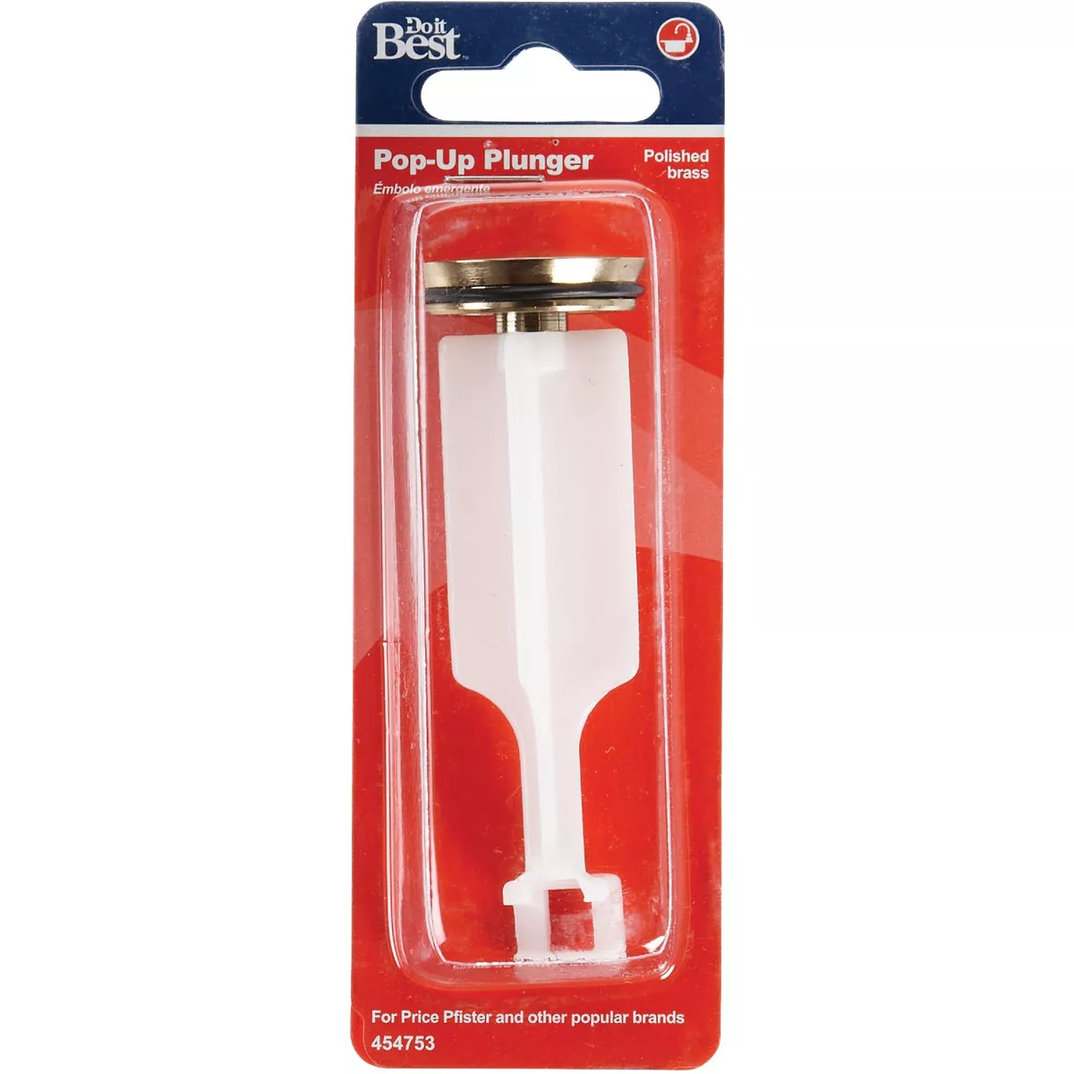 Do it Best 4.09 In. x 1.23 In. Polished Brass Pop-Up Drain Stopper - photo 2