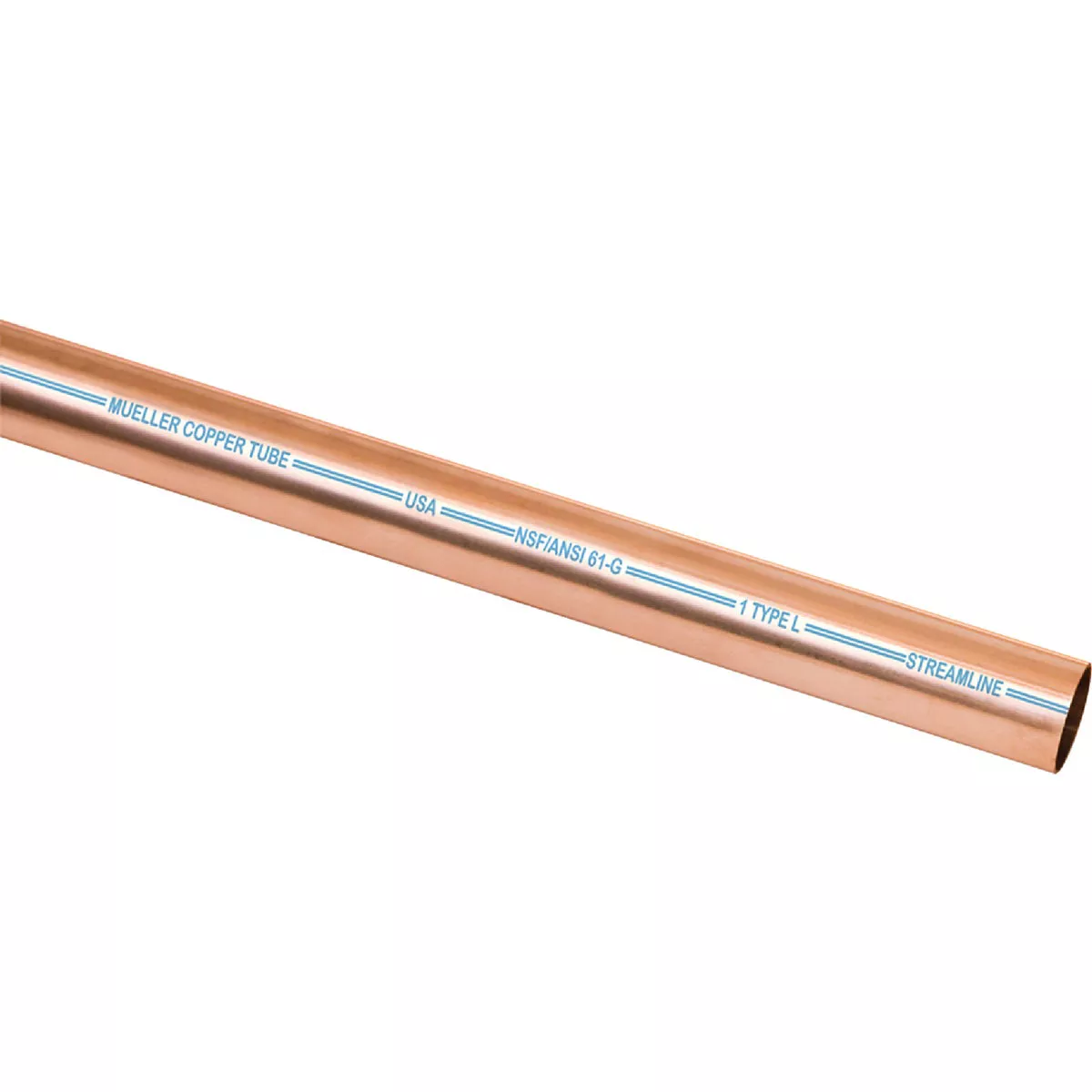 Mueller Streamline 1/2 In. ID x 20 Ft. Type L Copper Pipe