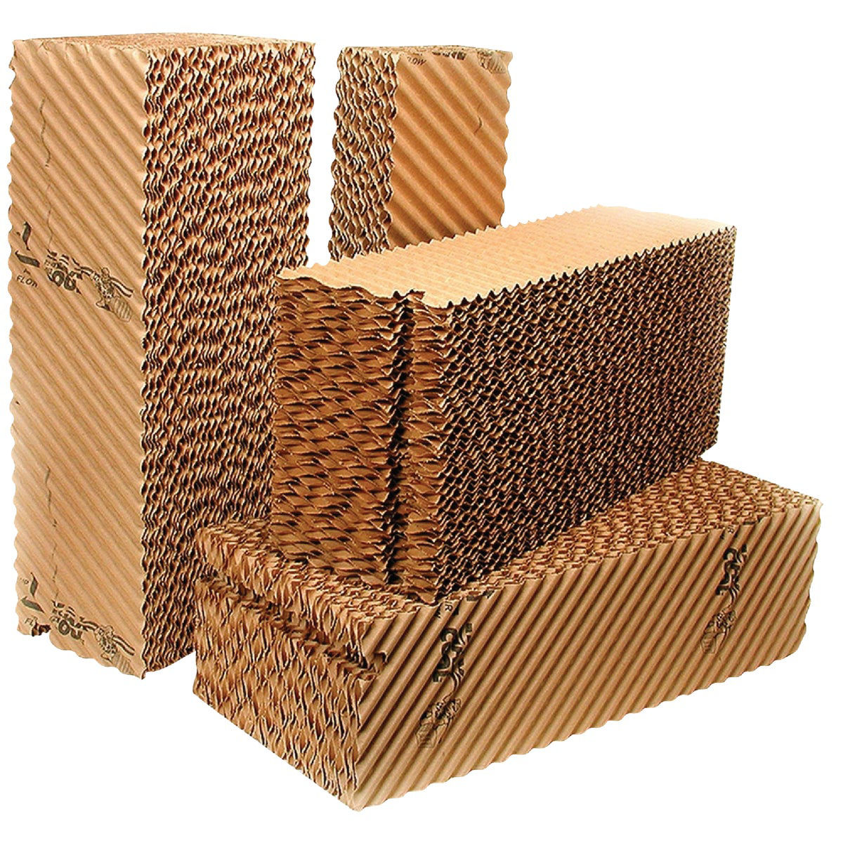 Dial 40 In. W x 28 In. H x 8 In. D Cellulose/Plastic Resin Grooved
