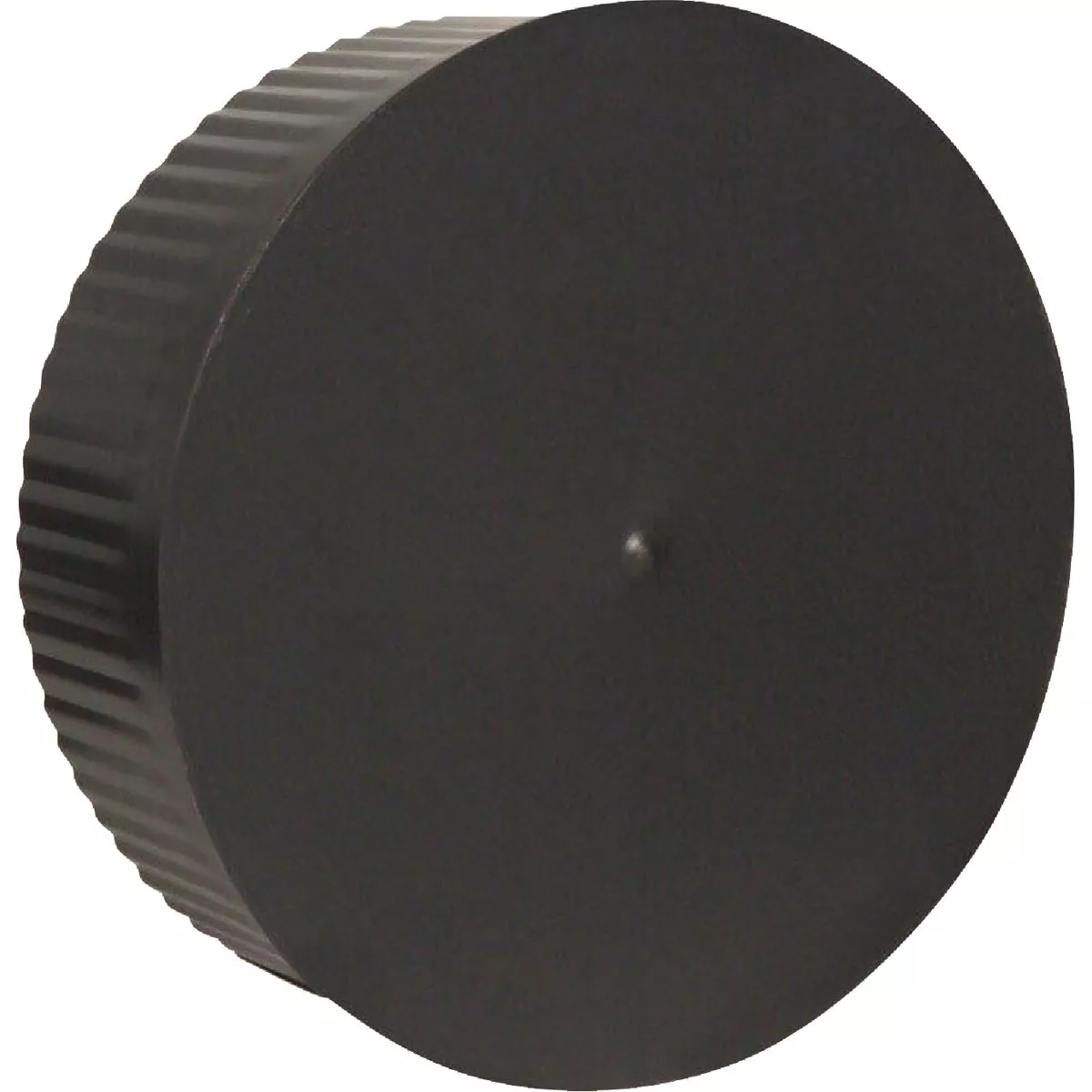 Imperial 8 In. Dia. 24 Ga. BE Crimp End Cap, Black