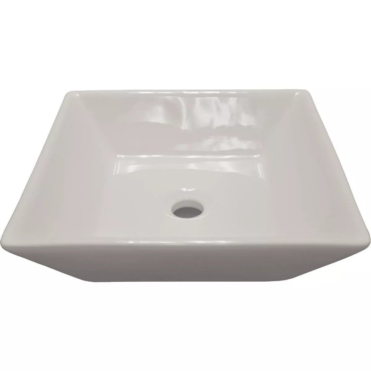 Compass Manufacturing Round Vessel Bathroom Sink, White
