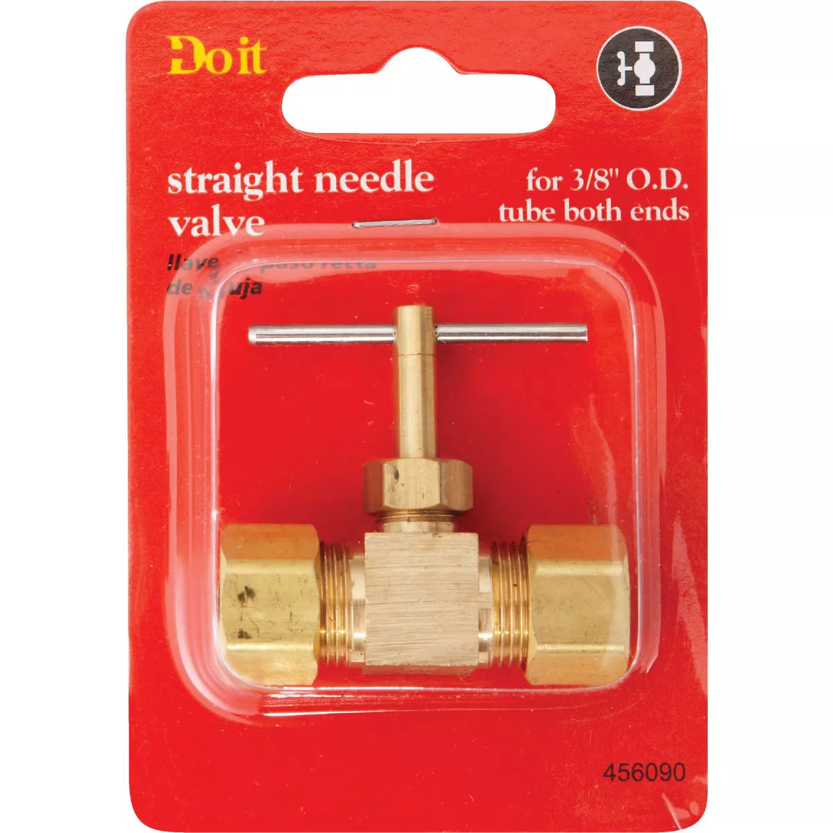 Do it Best 3/8 In. Tube x 3/8 In. Tube Brass Straight Needle Valve - photo 2