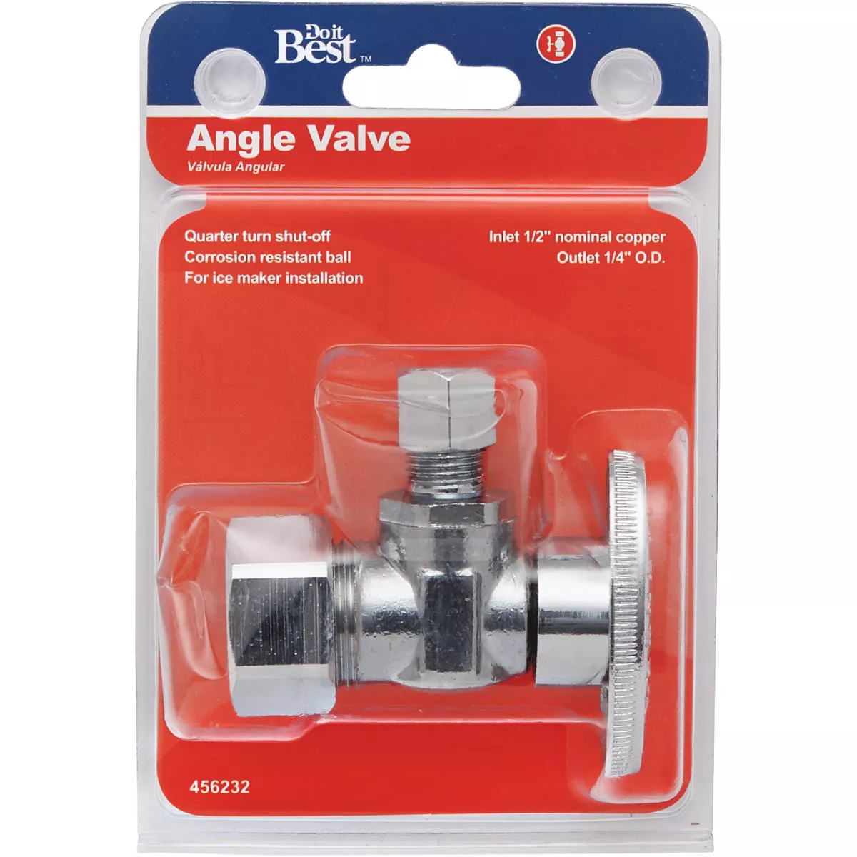 Do it Best 5/8 In. OD x 1/4 In. OD Quarter Turn Angle Valve - photo 2
