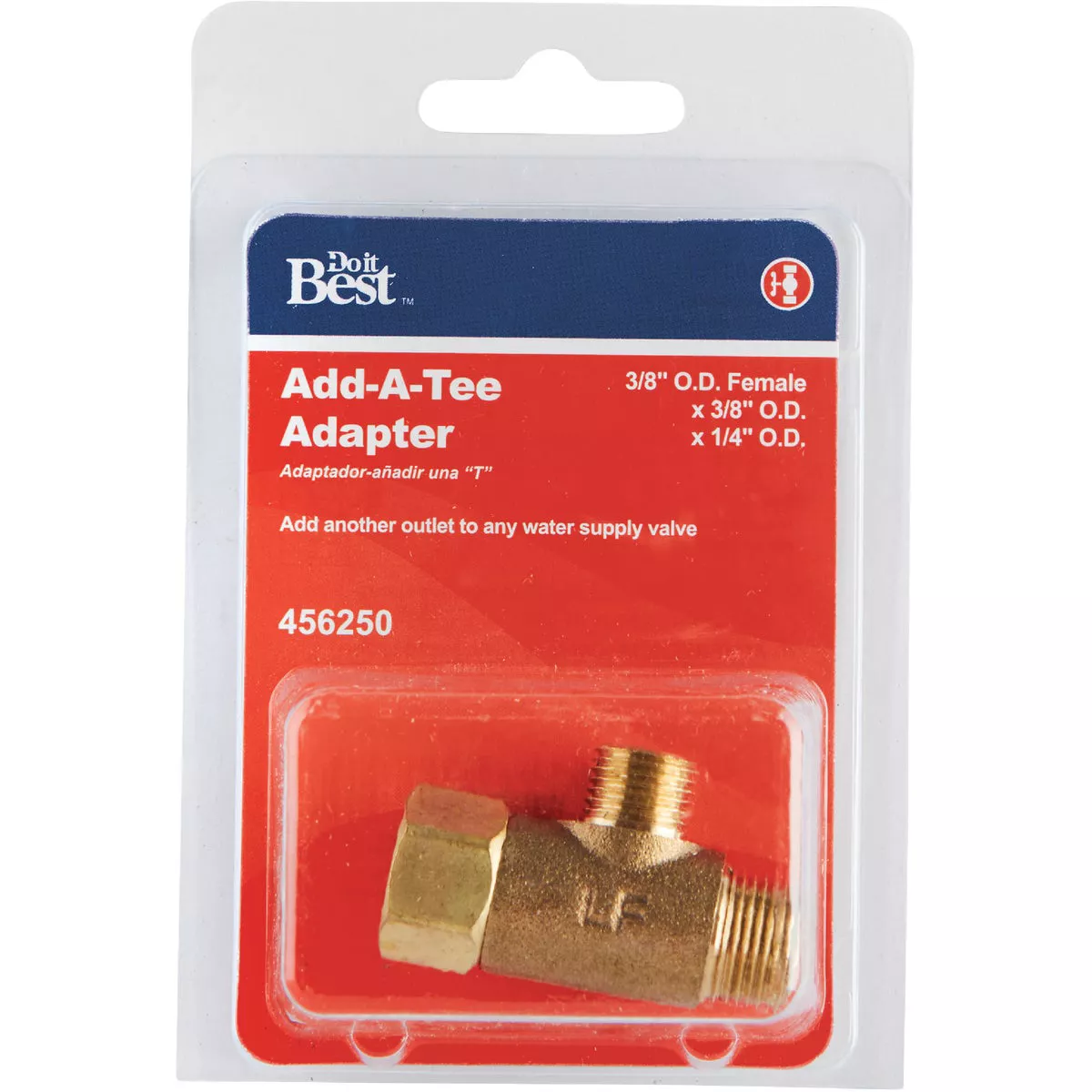 Do it Best 3/8 In. OD Fem x 3/8 In. OD x 1/4 In. OD Brass Extender Tee - photo 2