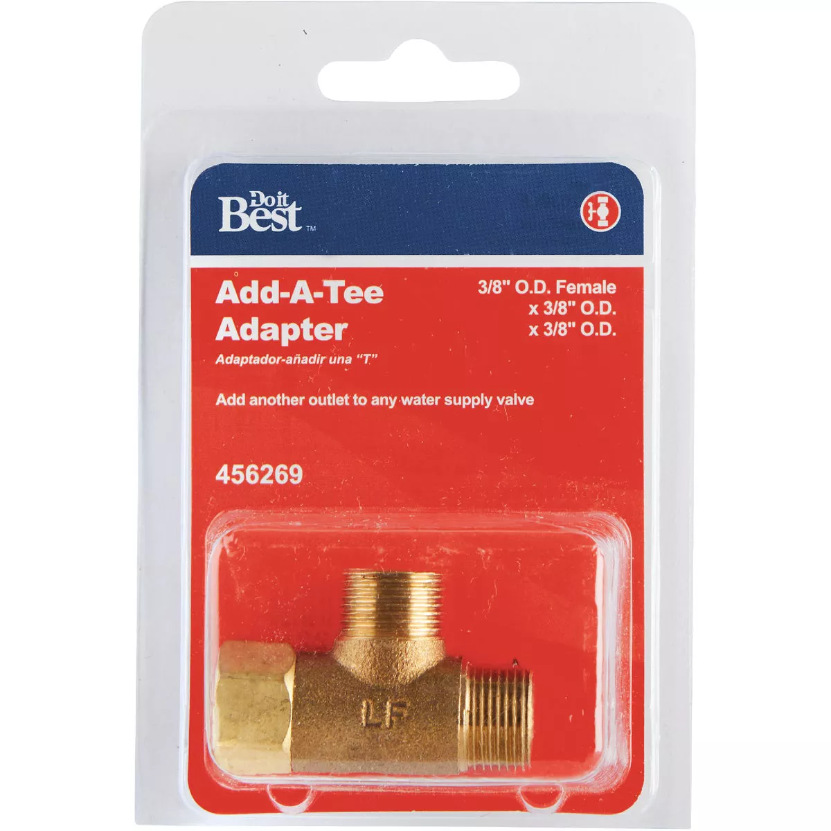 Do it Best 3/8 In. OD Fem x 3/8 In. OD x 3/8 In. OD Brass Extender Tee - photo 2
