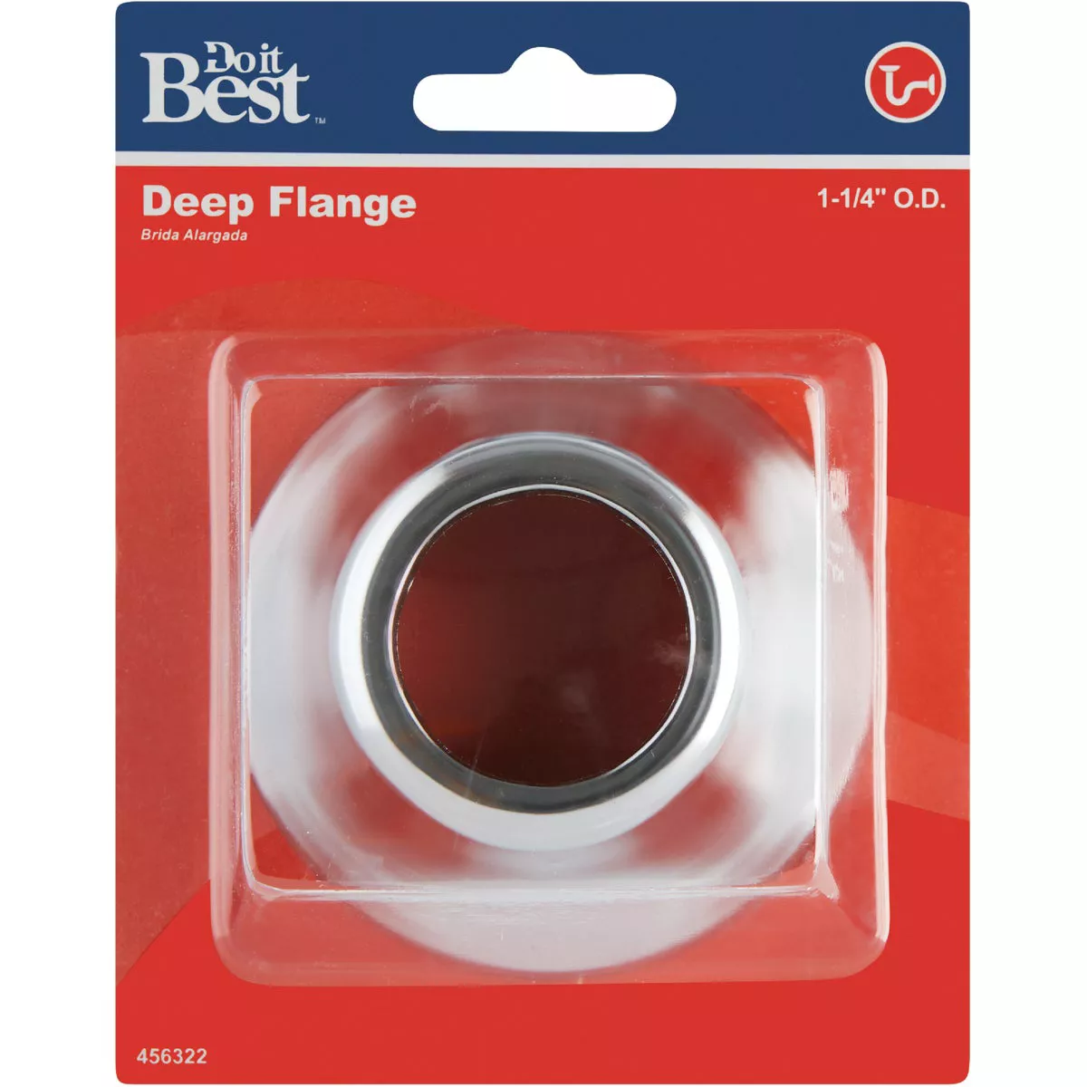 Do it Best 1-1/4 OD Chrome Plated Bell Flange - photo 2