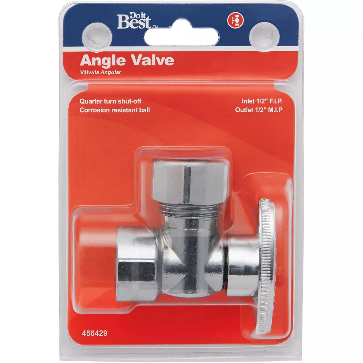 Do it Best 1/2 In. FIP x 7/16 In. OD or 1/2 In. OD Quarter Turn Angle Valve - photo 2