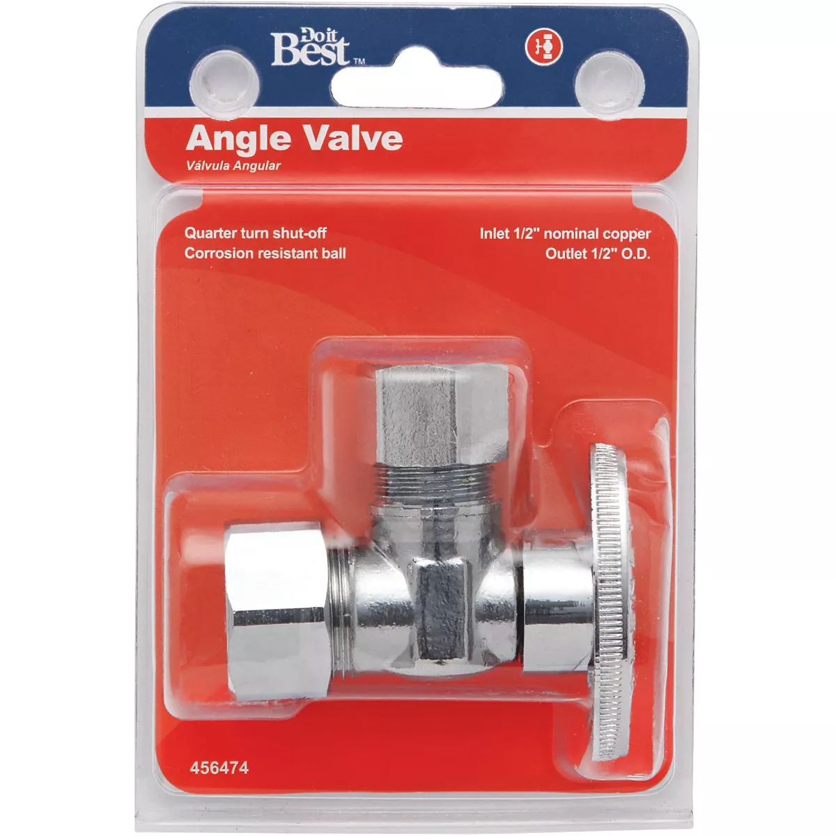 Do it Best 5/8 In. OD x 1/2 In. OD Quarter Turn Angle Valve - photo 2