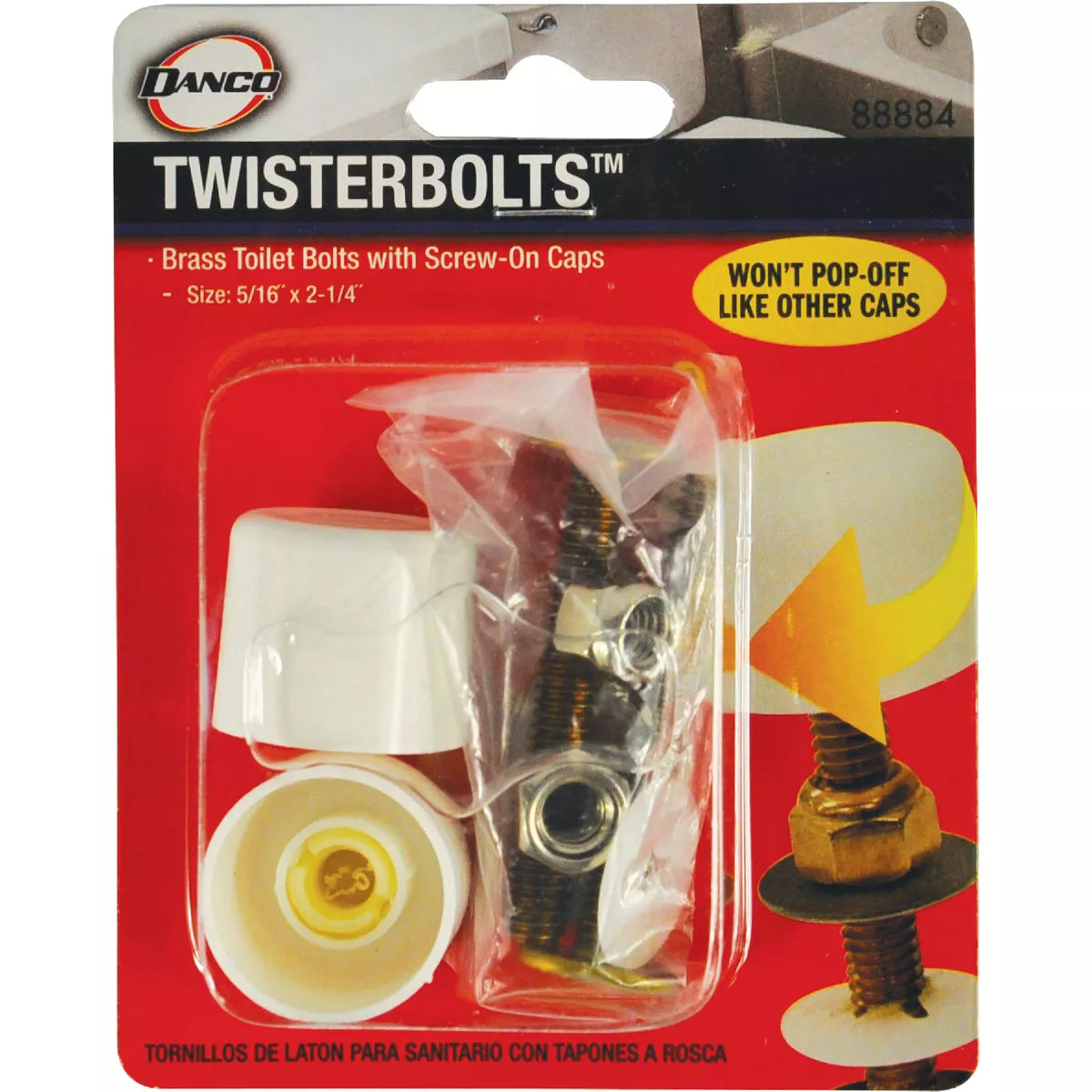 Danco 5/16 In. Twister Screw-On Caps and Bolts - photo 2