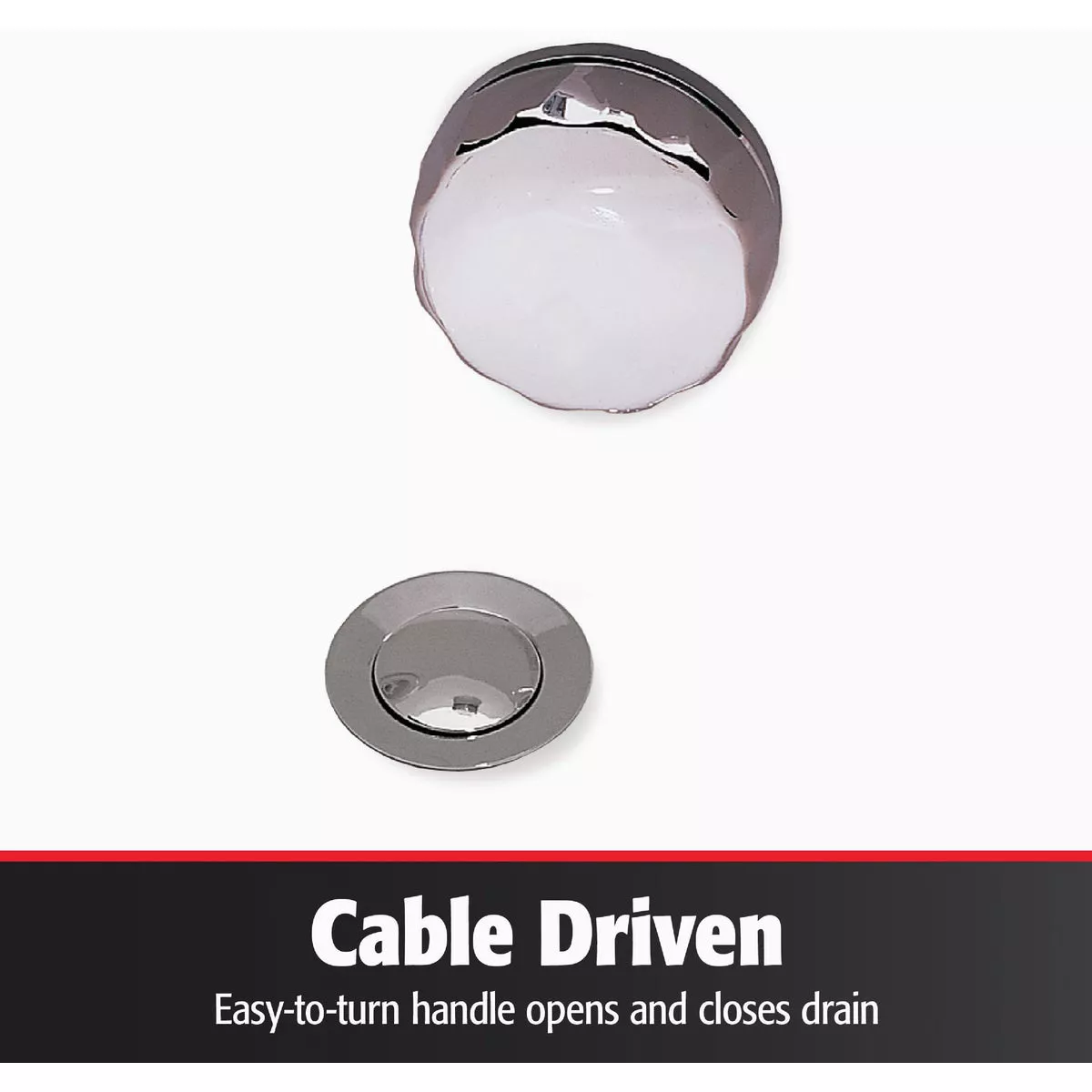 Keeney Schedule 40 PVC Cable Drive Bath Drain with Polished Chrome Trim - photo 5
