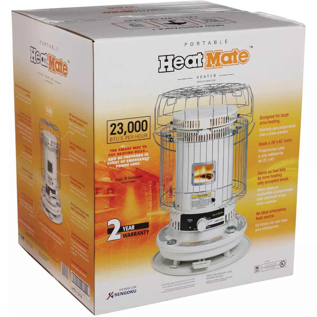 HeatMate 22,300 BTU Convection Kerosene Heater - photo 2