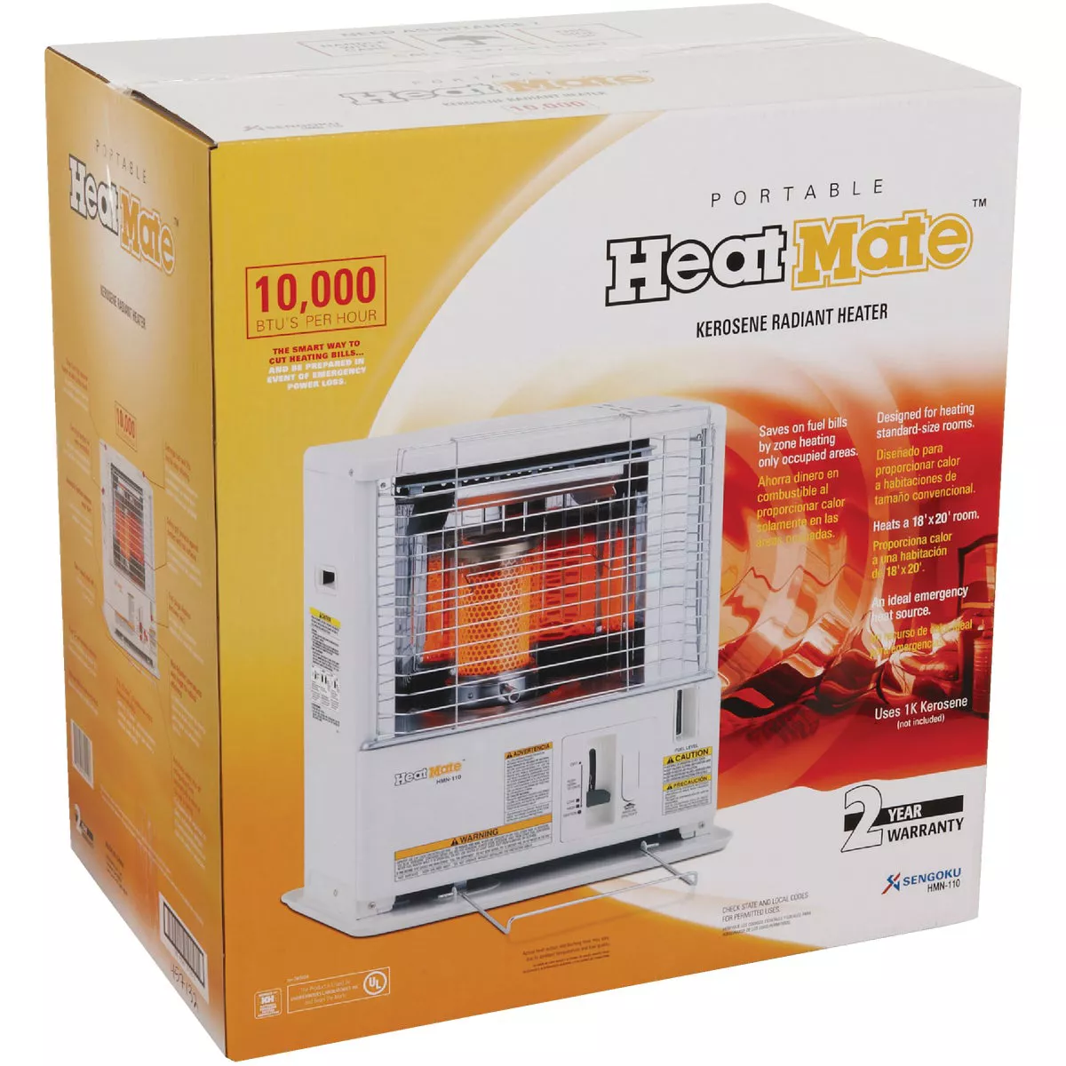 HeatMate 10,600 BTU Radiant Kerosene Heater - photo 2
