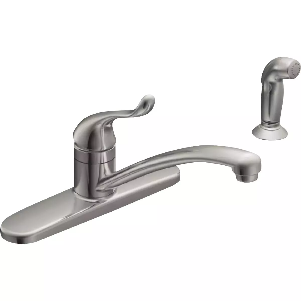 Moen Adler 1-Handle Lever Kitchen Faucet with Side Spray, Chrome
