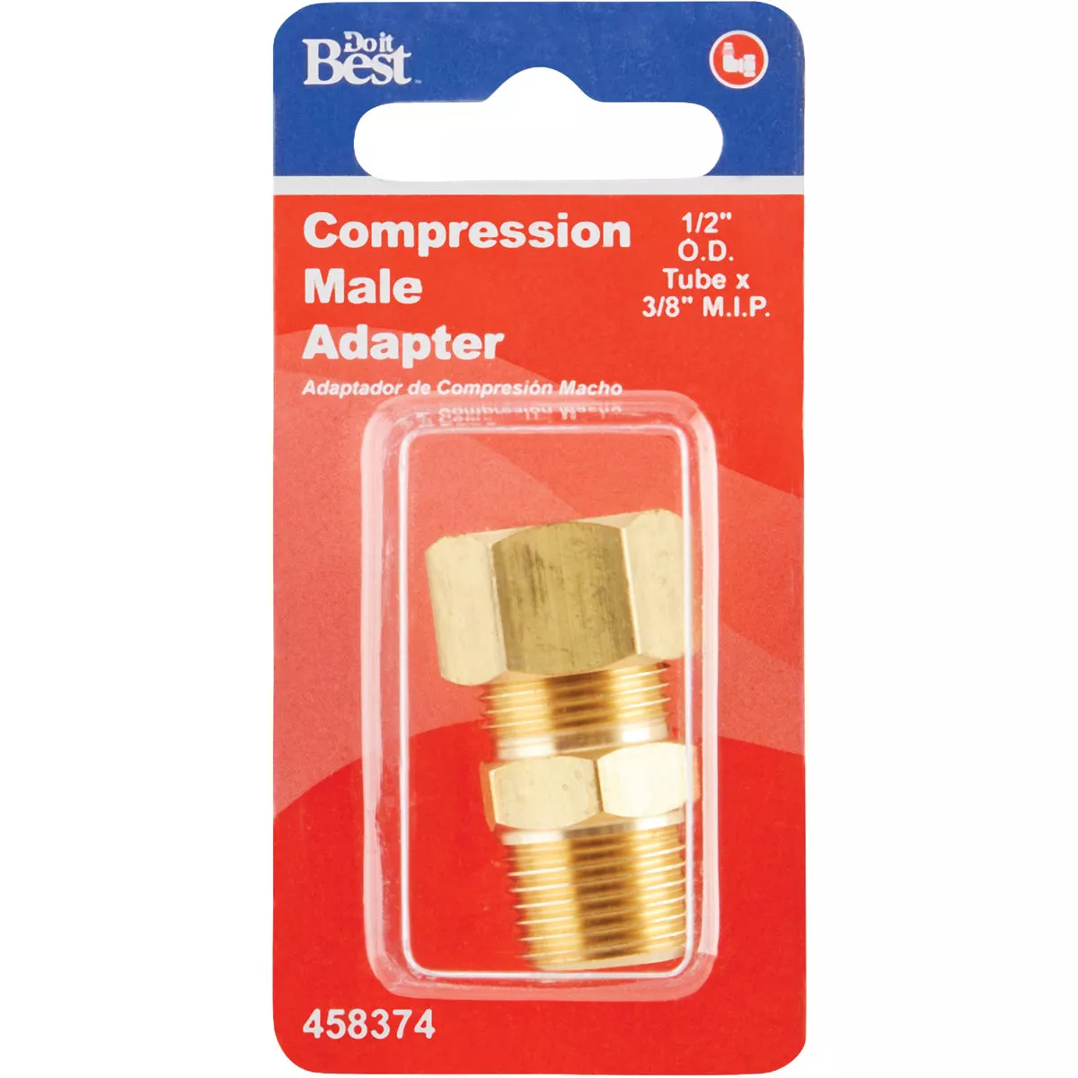 Do it 1/2 In. x 3/8 In. Brass Male Union Compression Adapter - photo 2