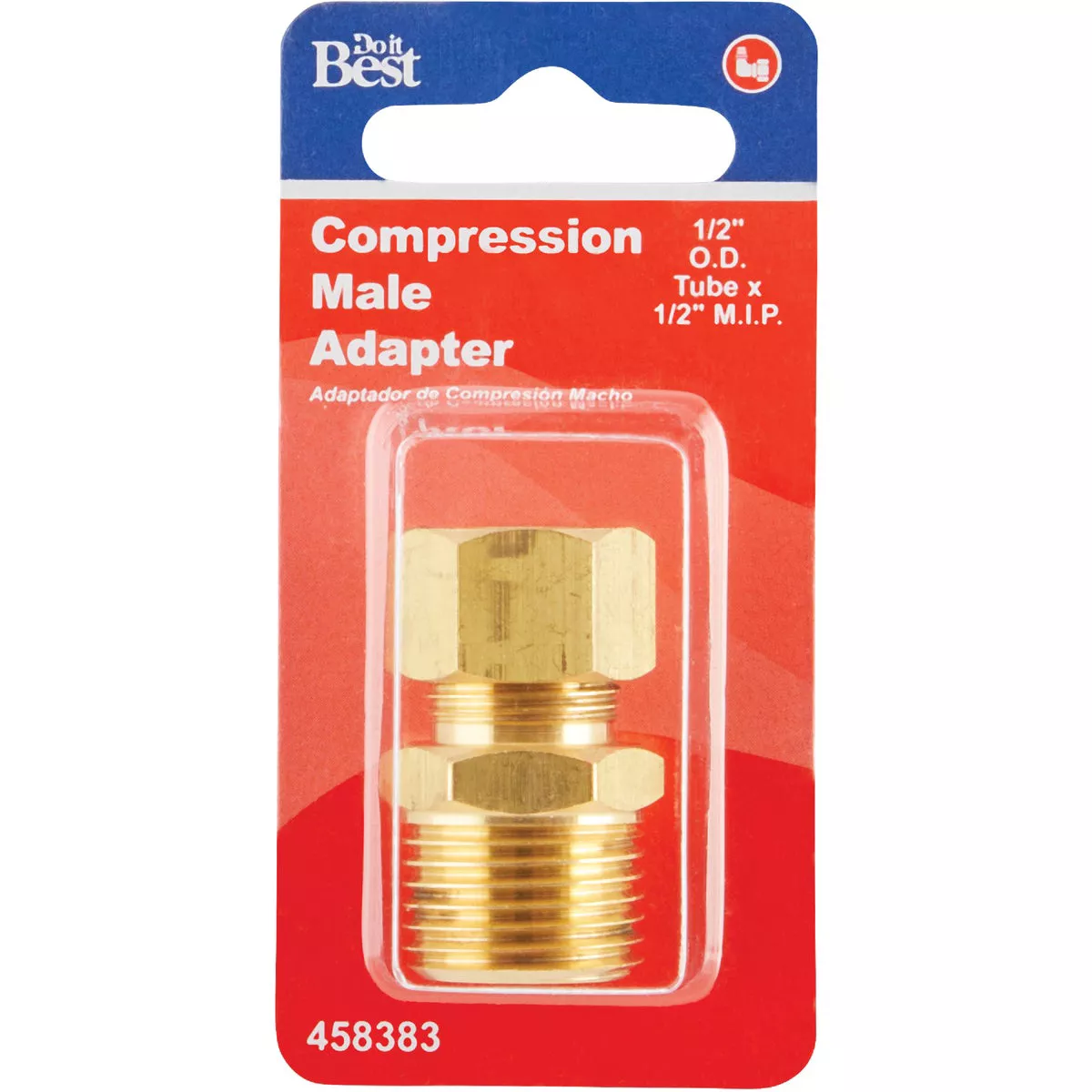Do it 1/2 In. x 1/2 In. Brass Male Union Compression Adapter - photo 2