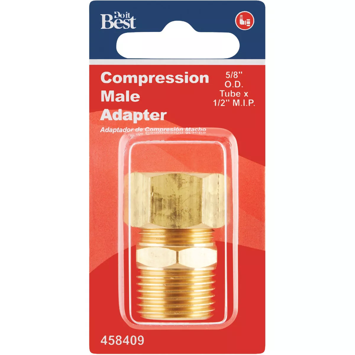 Do it 5/8 In. x 1/2 In. Brass Male Union Compression Adapter - photo 2