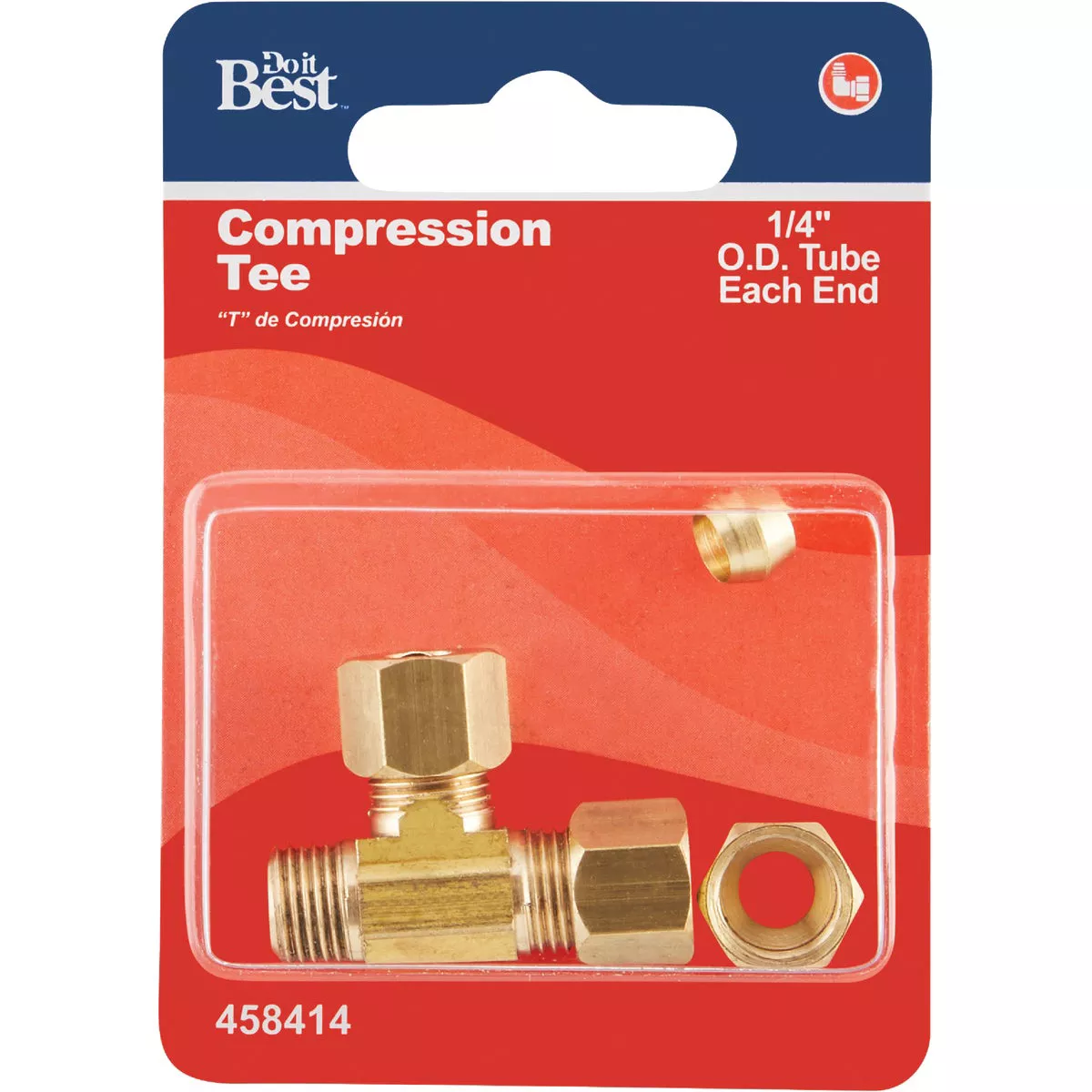 Do it 1/4 In. Compression Brass Tee - photo 2