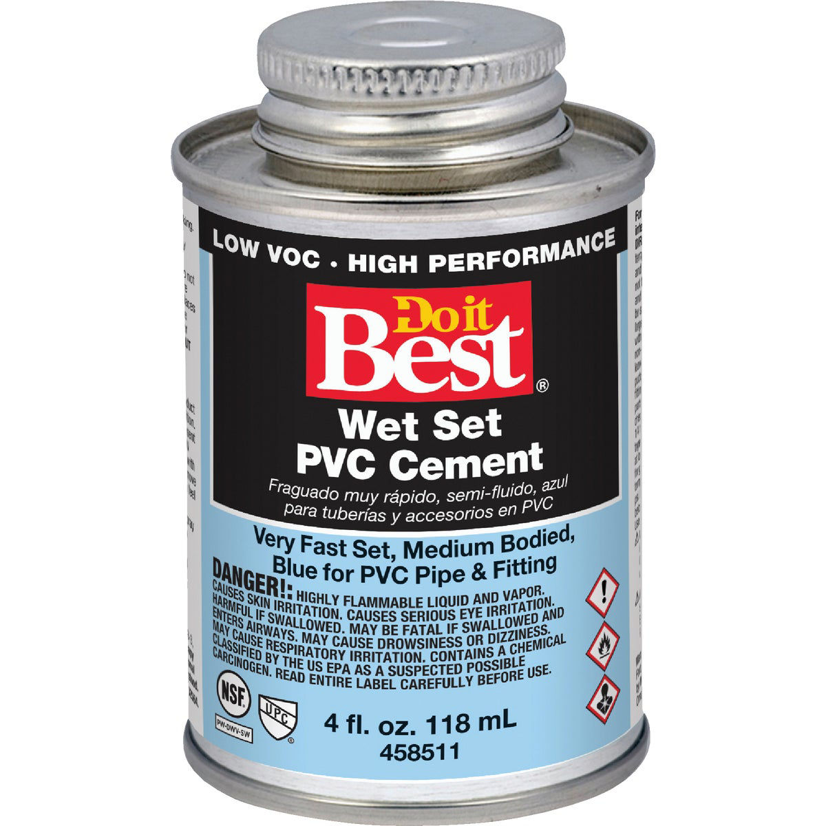 Do it Best 4 Oz. Medium Bodied Blue PVC Cement | Do it Best