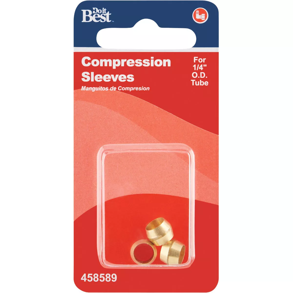 Do it 1/4 In. Brass Compression Sleeve (3-Pack) - photo 2