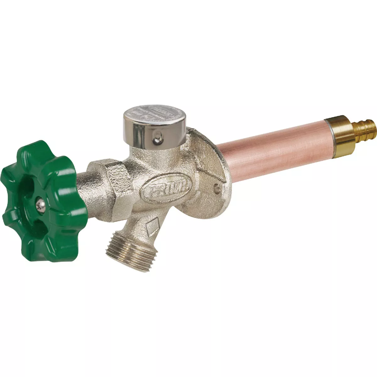 Prier 1/2 In. x 8 In. Crimp Pex Quarter-Turn Anti-Siphon Freezeless Wall Hydrant - Carr Hardware