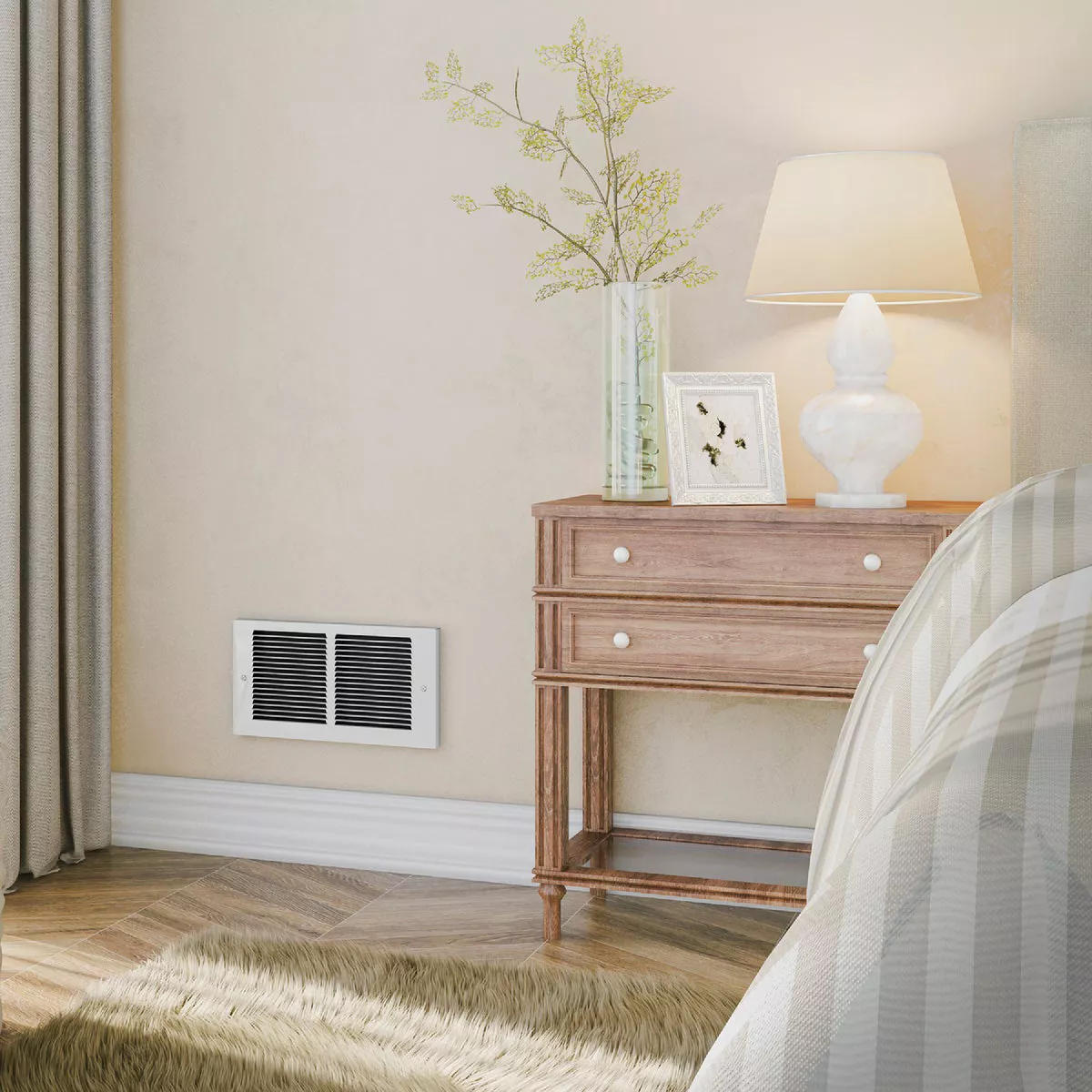 Cadet Register 2000W 240V Fan-Forced Electric Heater, White - photo 4