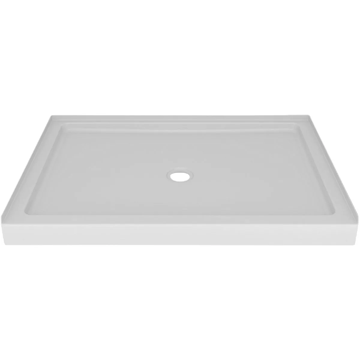 Delta Laurel 48 In. L x 34 In. D Center Drain Shower Floor & Base in White