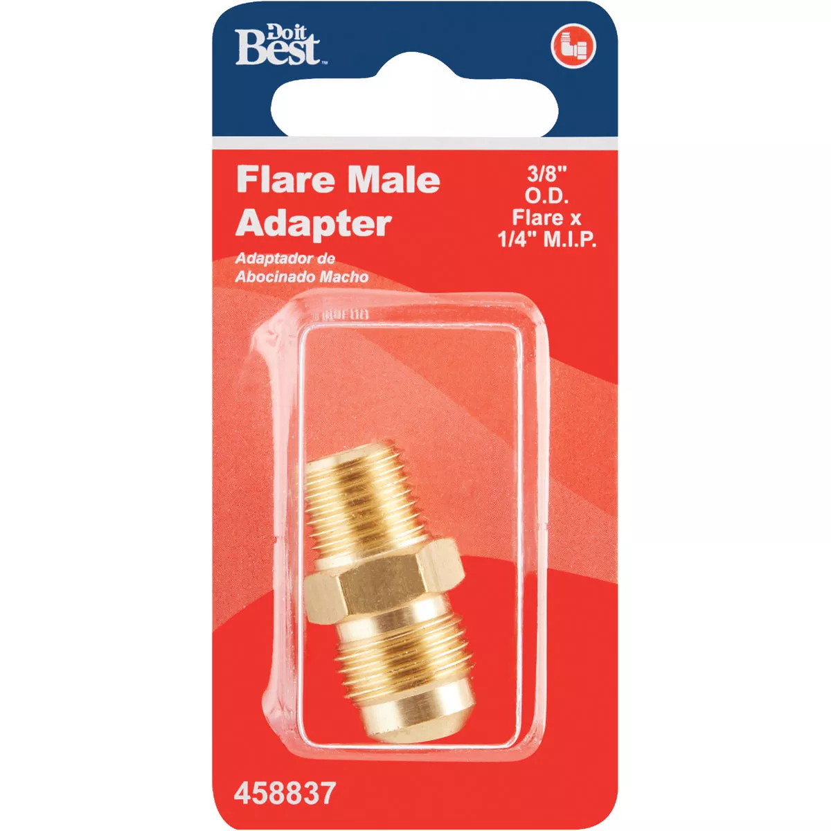 Do it 3/8 In. x 1/4 In. Brass Male Flare Adapter - photo 2